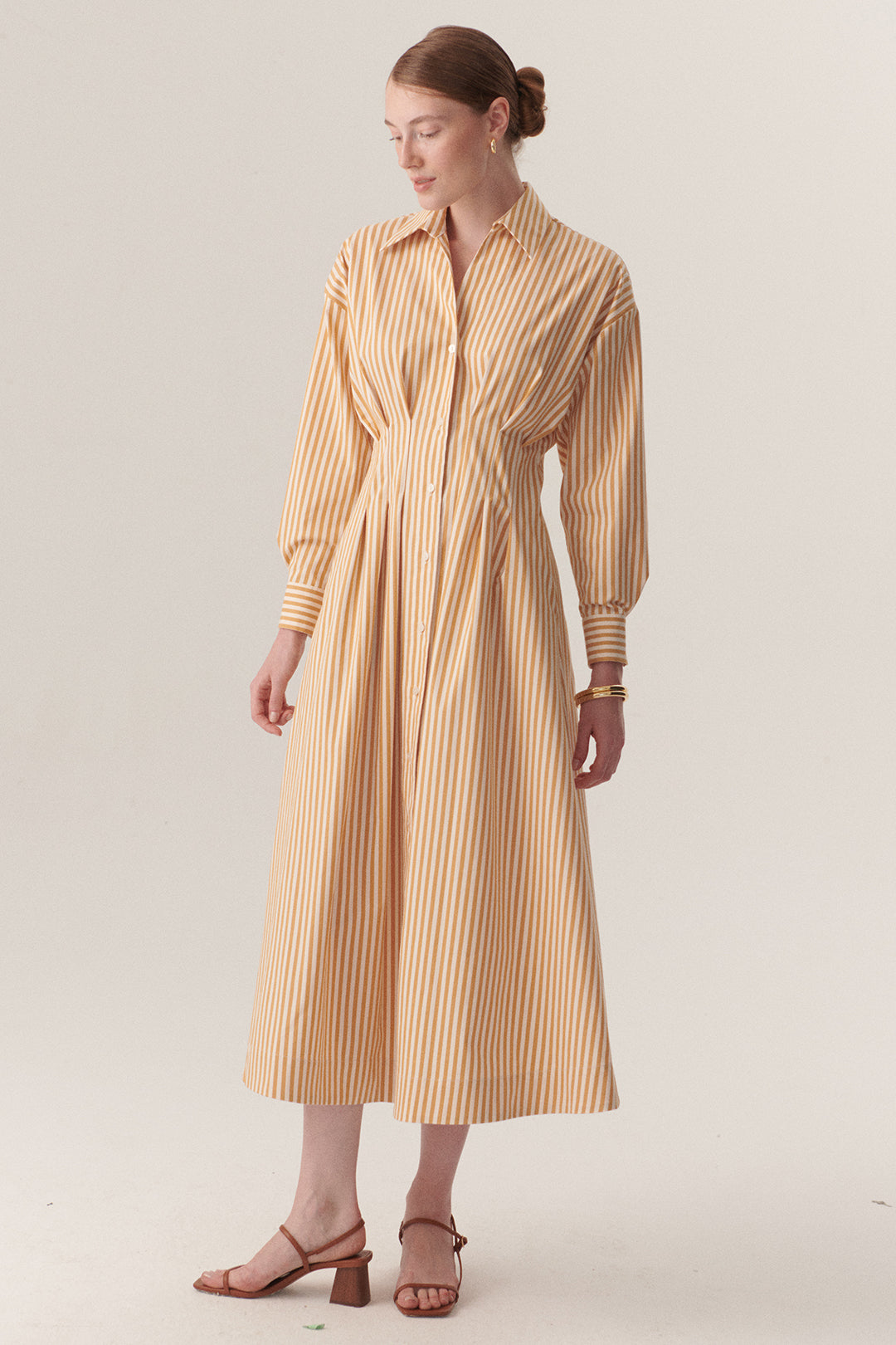 Sutton Dress in camel/beige by Exquise