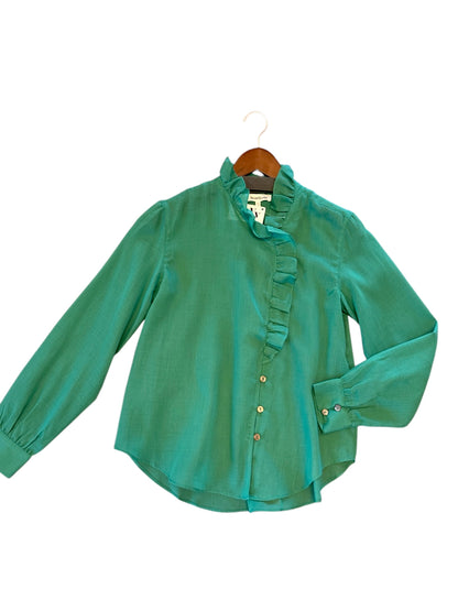 Rachel shirt in emerald by Heartloom