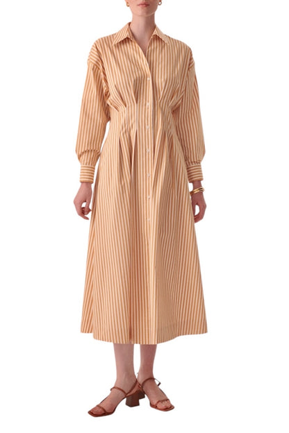 Sutton Dress in camel/beige by Exquise