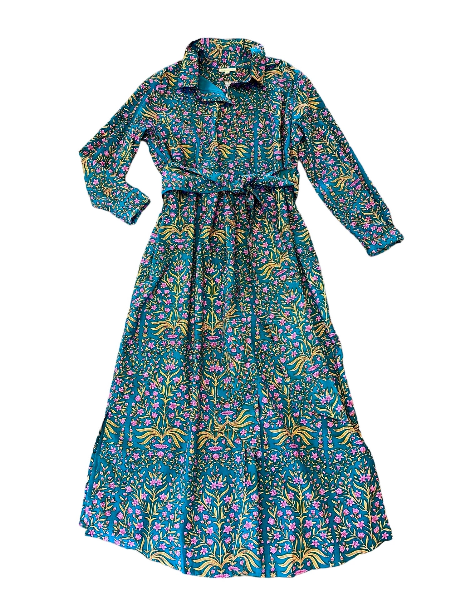 Russell Shirt Dress in lotus teal by Fitzroy & Willa