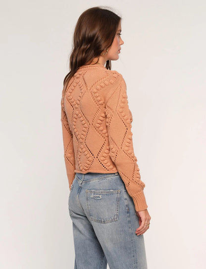 Flynn Cardigan in clay by Heartloom