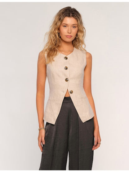 Emerson Vest in stone by Heartloom