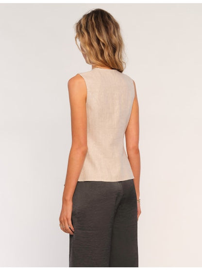 Emerson Vest in stone by Heartloom