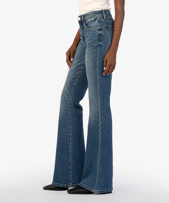 Ana High Rise Super Flare Jean in counselled by KUT Denim – SavVy