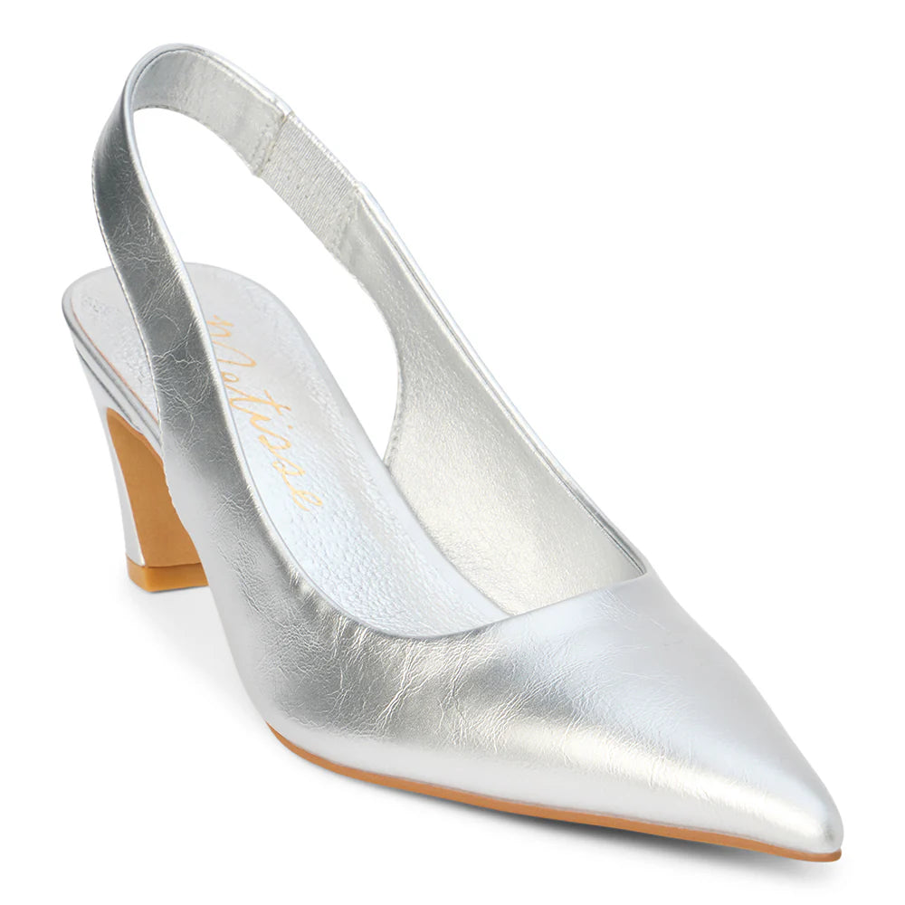 Leona Slingback Heel in silver by Matisse