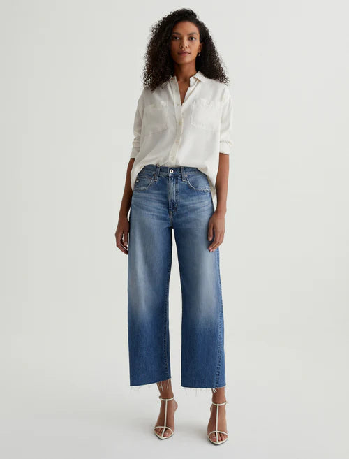 Hattie Barrel Crop Jean in gemini by AG