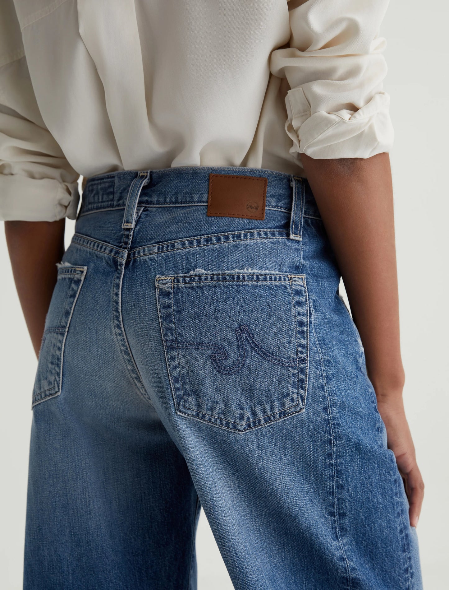 Hattie Barrel Crop Jean in gemini by AG