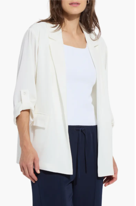 Genevieve Relaxed Blazer in off white by Lysse