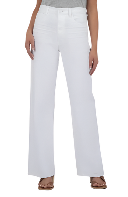 Sienna High Rise Wide Leg in optic white by KUT