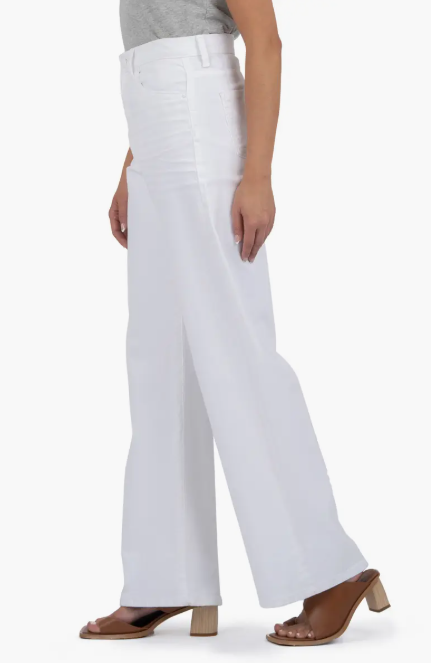 Sienna High Rise Wide Leg in optic white by KUT