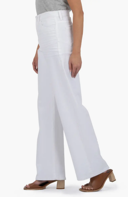 Sienna High Rise Wide Leg in optic white by KUT