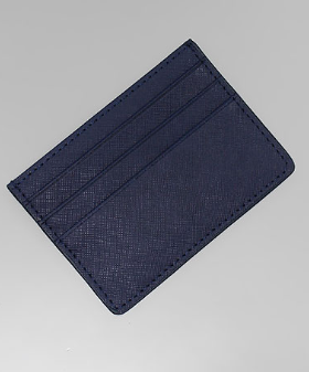 Skinny Credit Card Holder in navy