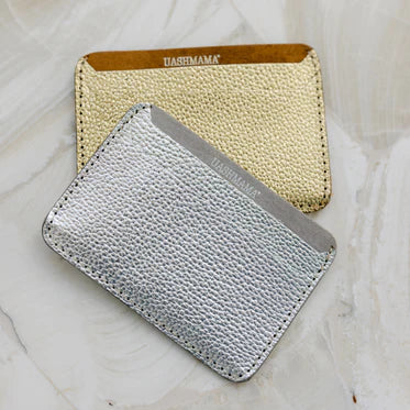 Siena Card Holder in silver by Uashmama