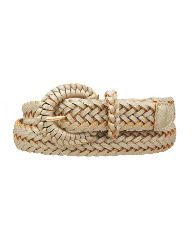 Woven Belt and buckle in Gold