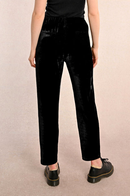 Velvet Pants in black by Molly Bracken