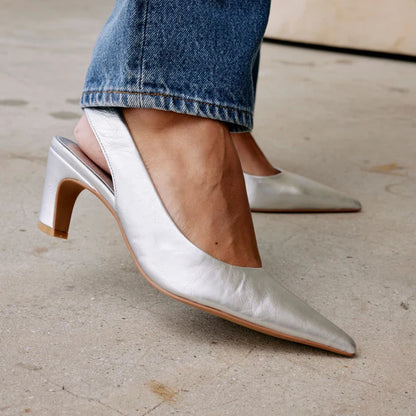 Leona Slingback Heel in silver by Matisse