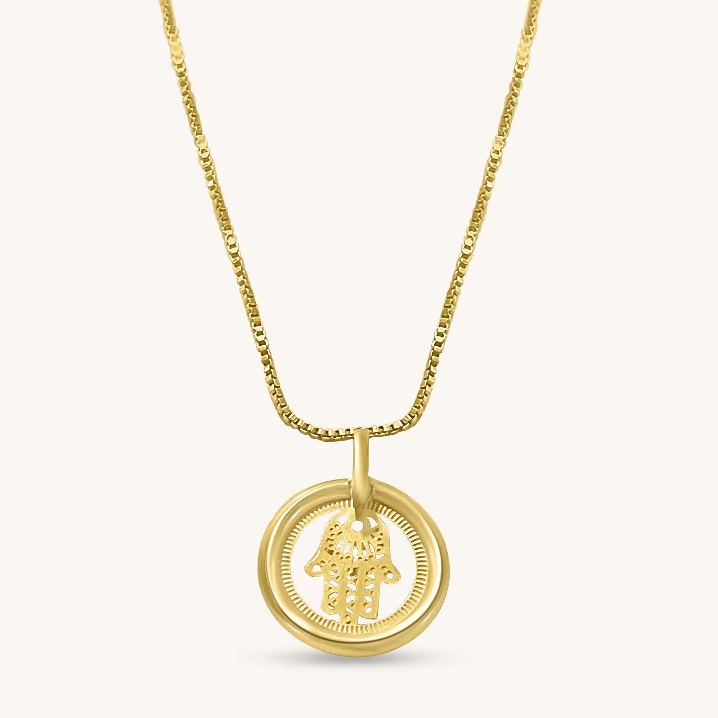 Mandy Hamsa Charm Necklace by Carioca