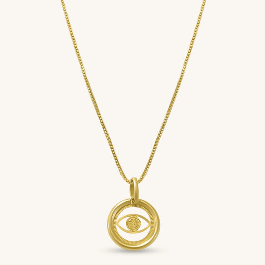 Matilda Evil Eye Charm Necklace by Carioca