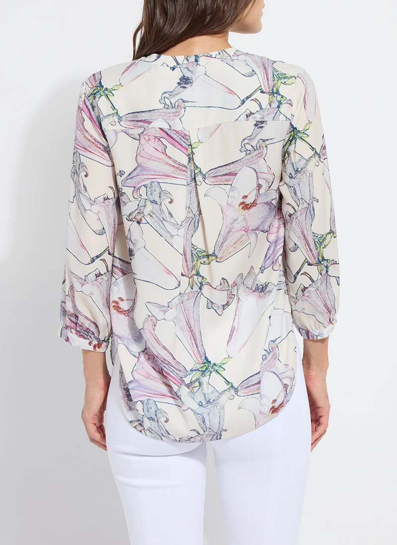 Yola Pull on Blouse in french bouquet by Lysse