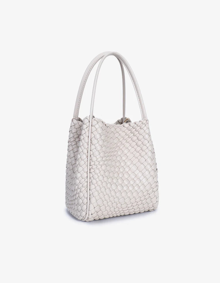 Hollace Mini Tote Woven in cream by Remi/Reid