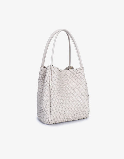 Hollace Mini Tote Woven in cream by Remi/Reid