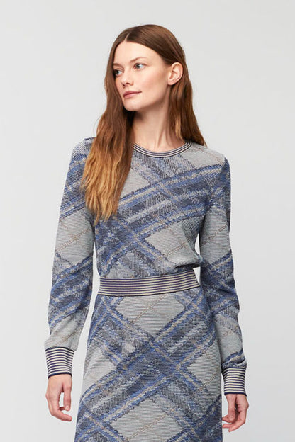 Knit L/S Top in Blue by Aldo Martin