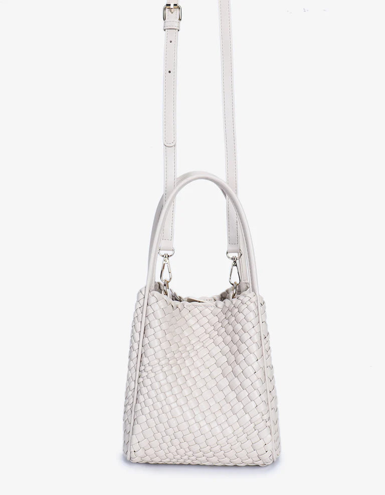 Hollace Mini Tote Woven in cream by Remi/Reid