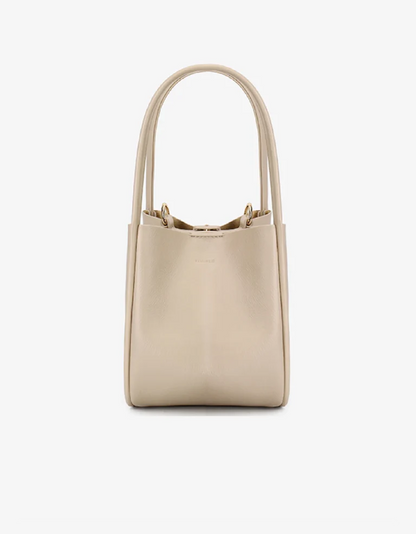 Hollace Mini Waxed Tote in cream by Remi/Reid