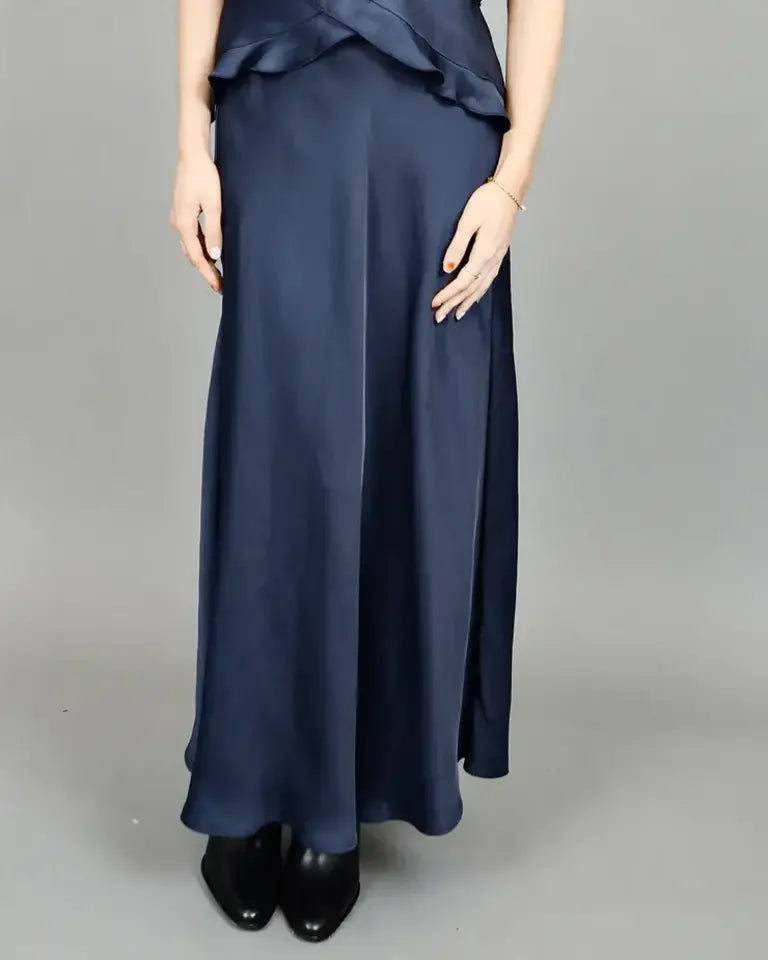 Alicent Slip Skirt in sapphire by RD