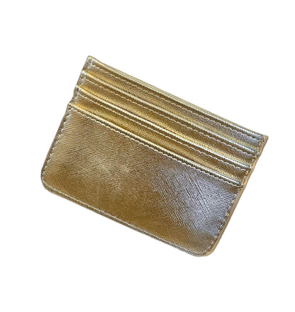 Skinny Credit Card Holder in gold