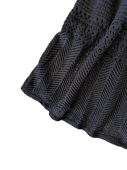 Crochet Skirt in Black By Zero Degrees