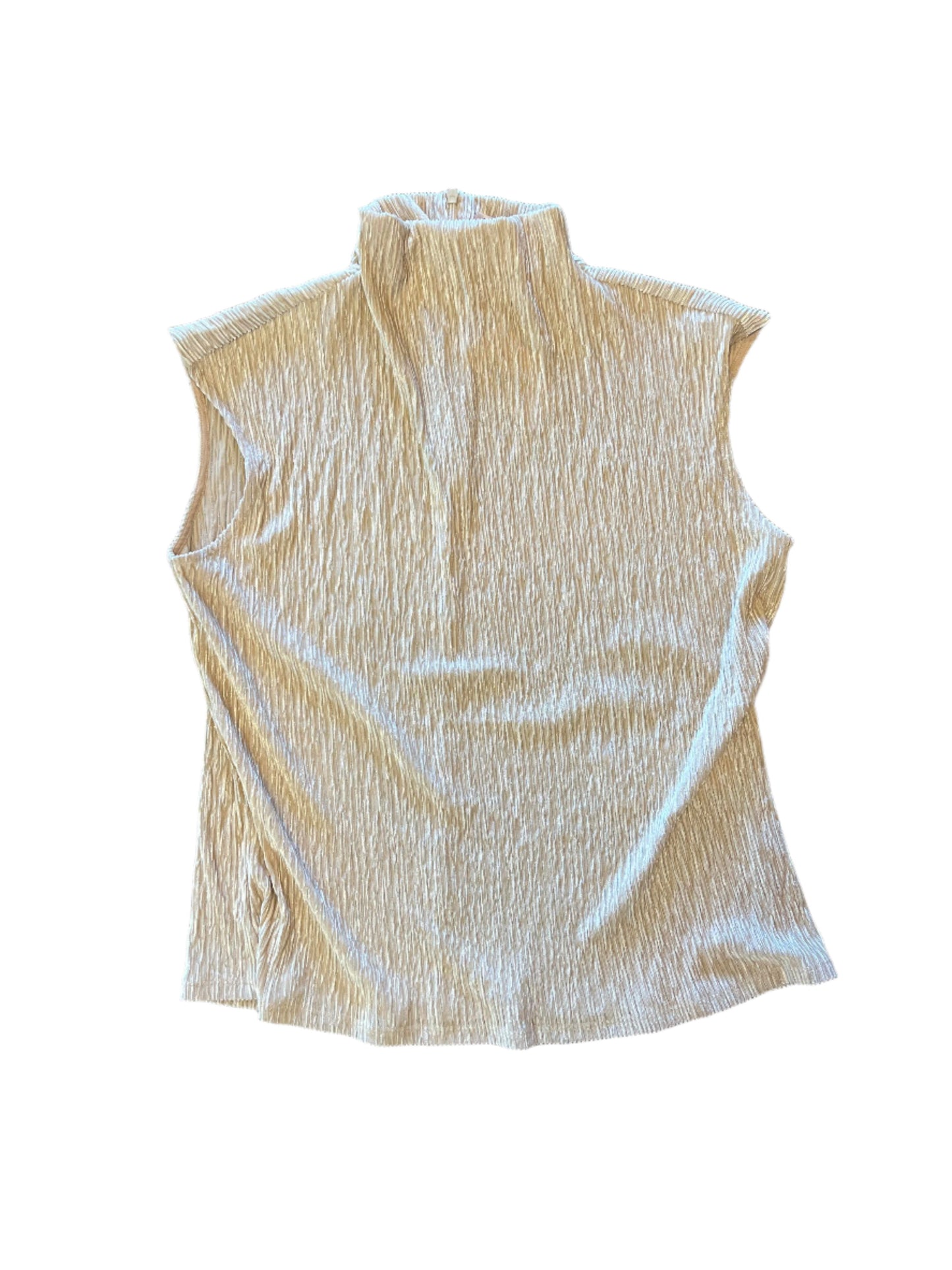 Crinkle Velvet Top in sand by Esqualo