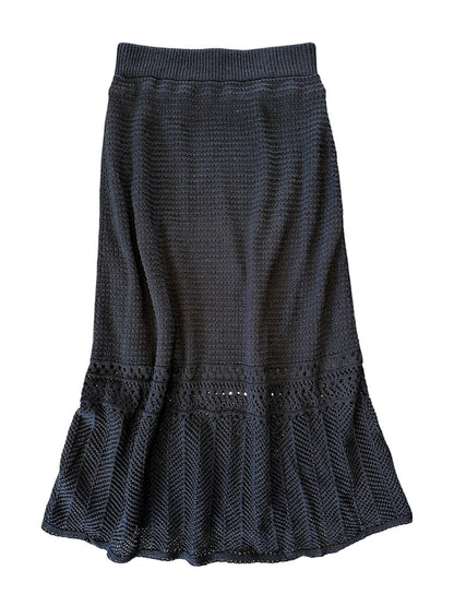 Crochet Skirt in Black By Zero Degrees