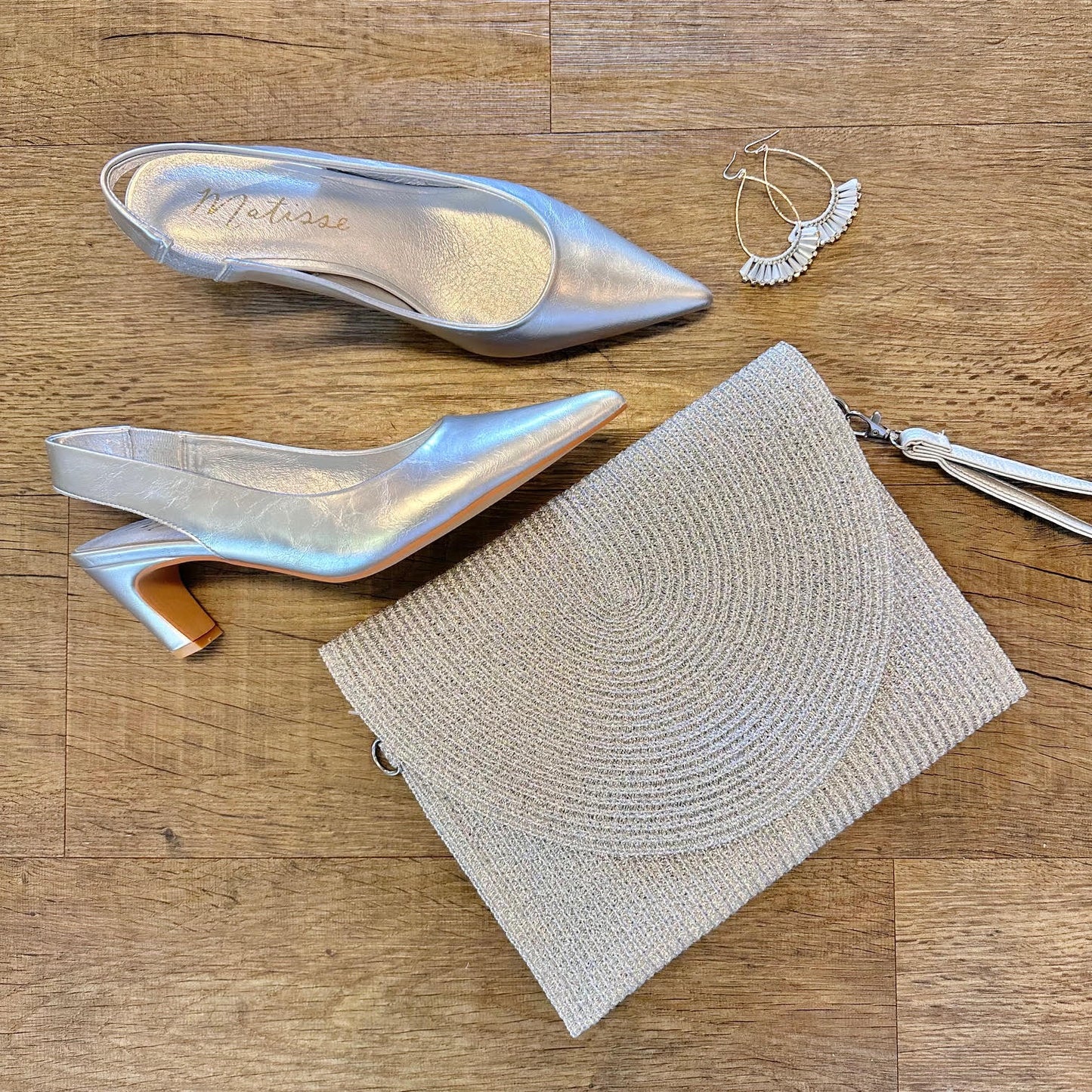 Leona Slingback Heel in silver by Matisse