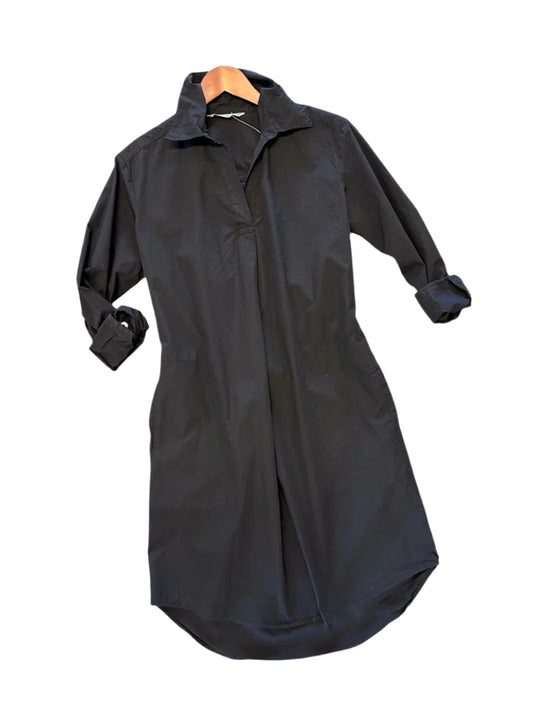 Belleville Shirt Dress in black by Luna Luz