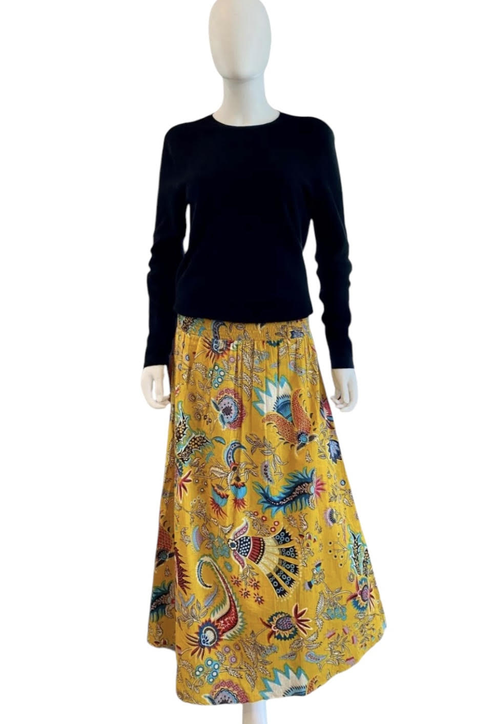 TRUNK SHOW- Paris Maxi Skirt in golden garden by Fitzroy & Willa