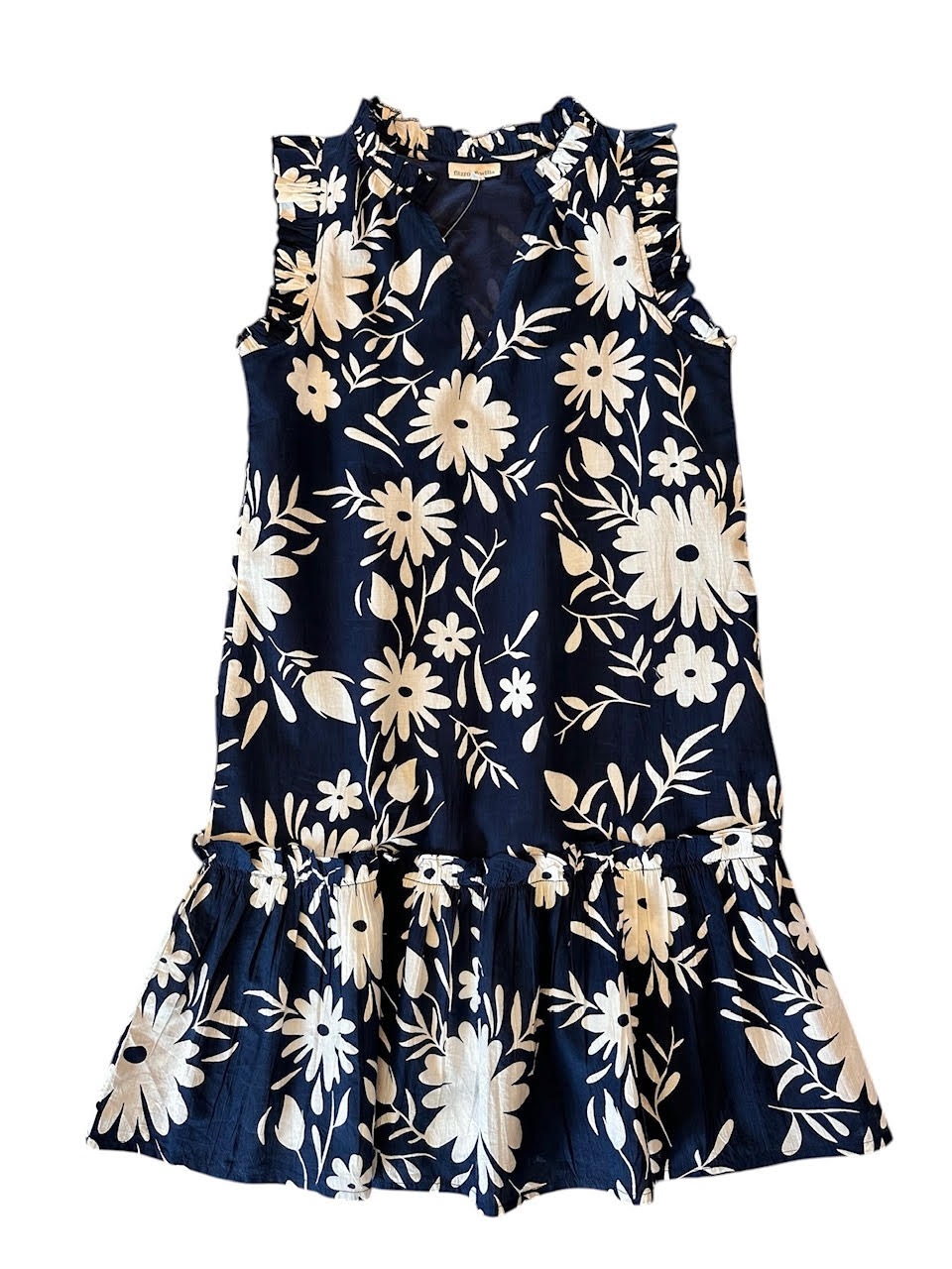 Nikki Mod Floral Dress in navy & white by Fitzroy & Willa