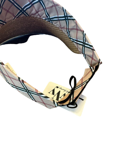 Visor with Plaid Banding