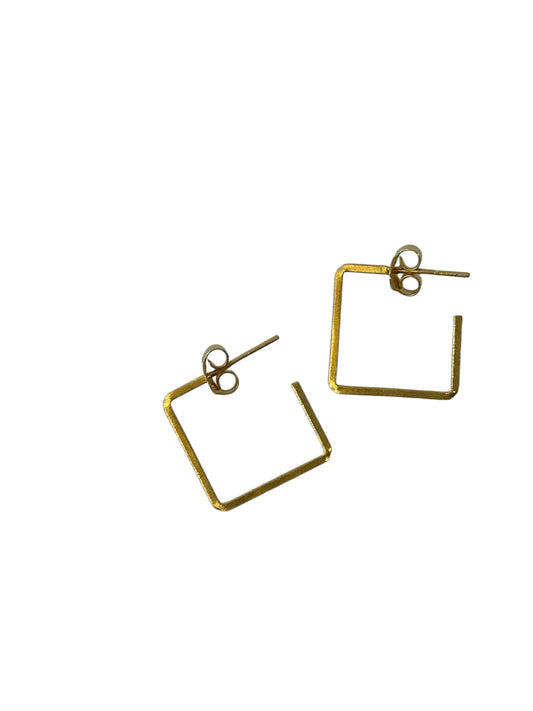 Medium Square Hoop Earring by Eneida Franca