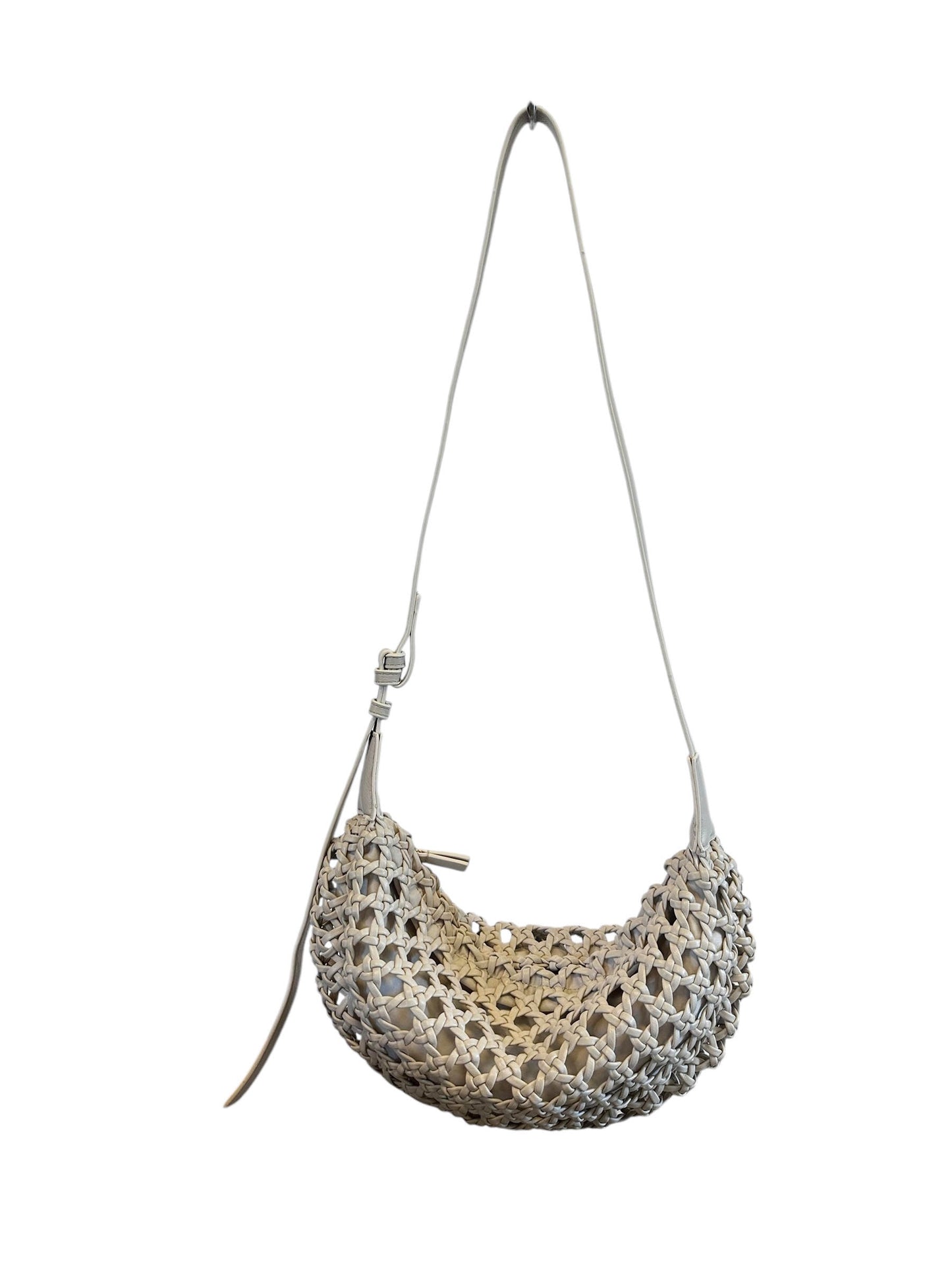 Anais Large Woven Crossbody in cream by Remi/Reid