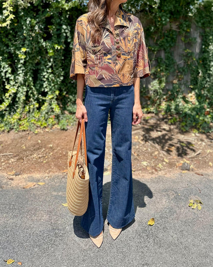 Savana Dream Utility Blouse in caramel by Farm Rio