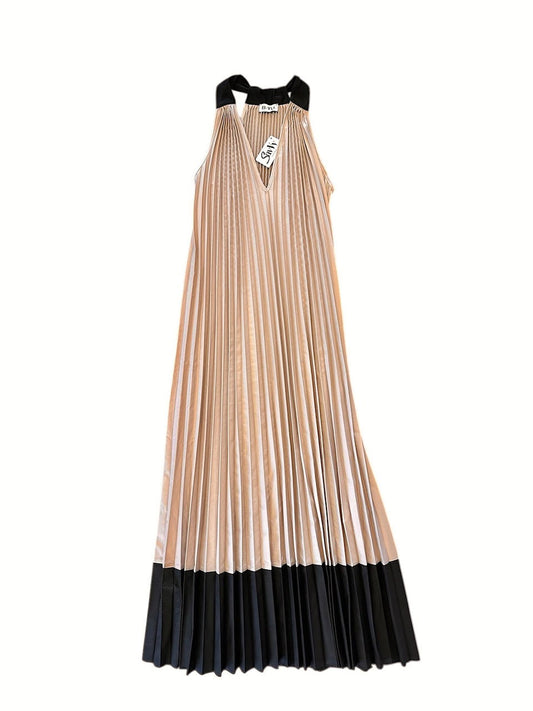 Tank Pleat Dress in sabbia by BYU