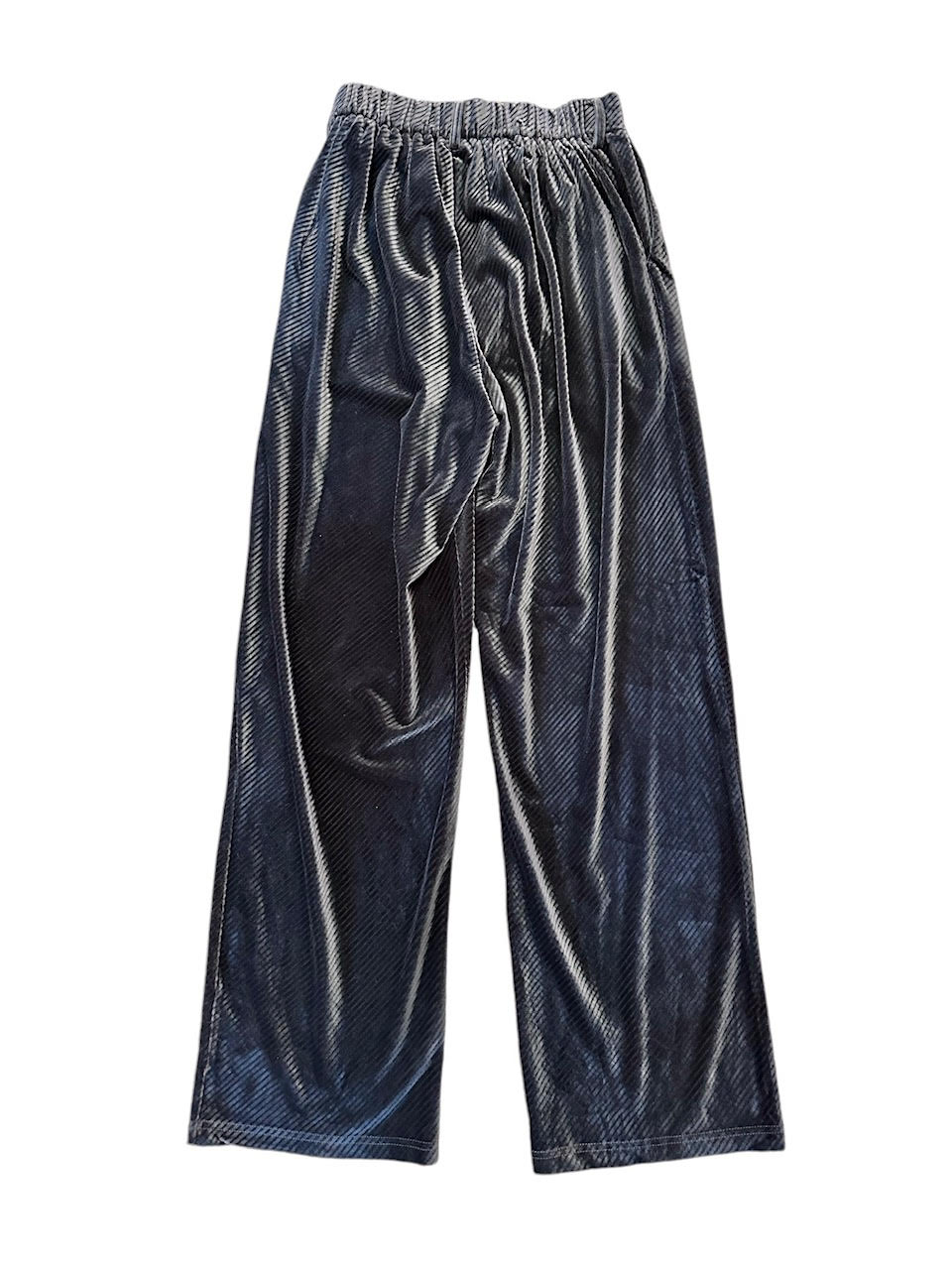 Velvet Pants in dark grey by Molly Bracken