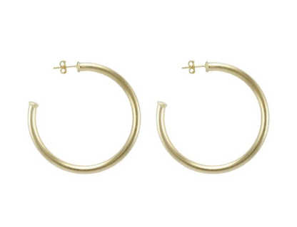 Petite Everybodys Favorite Hoop in gold by Sheila Fajl